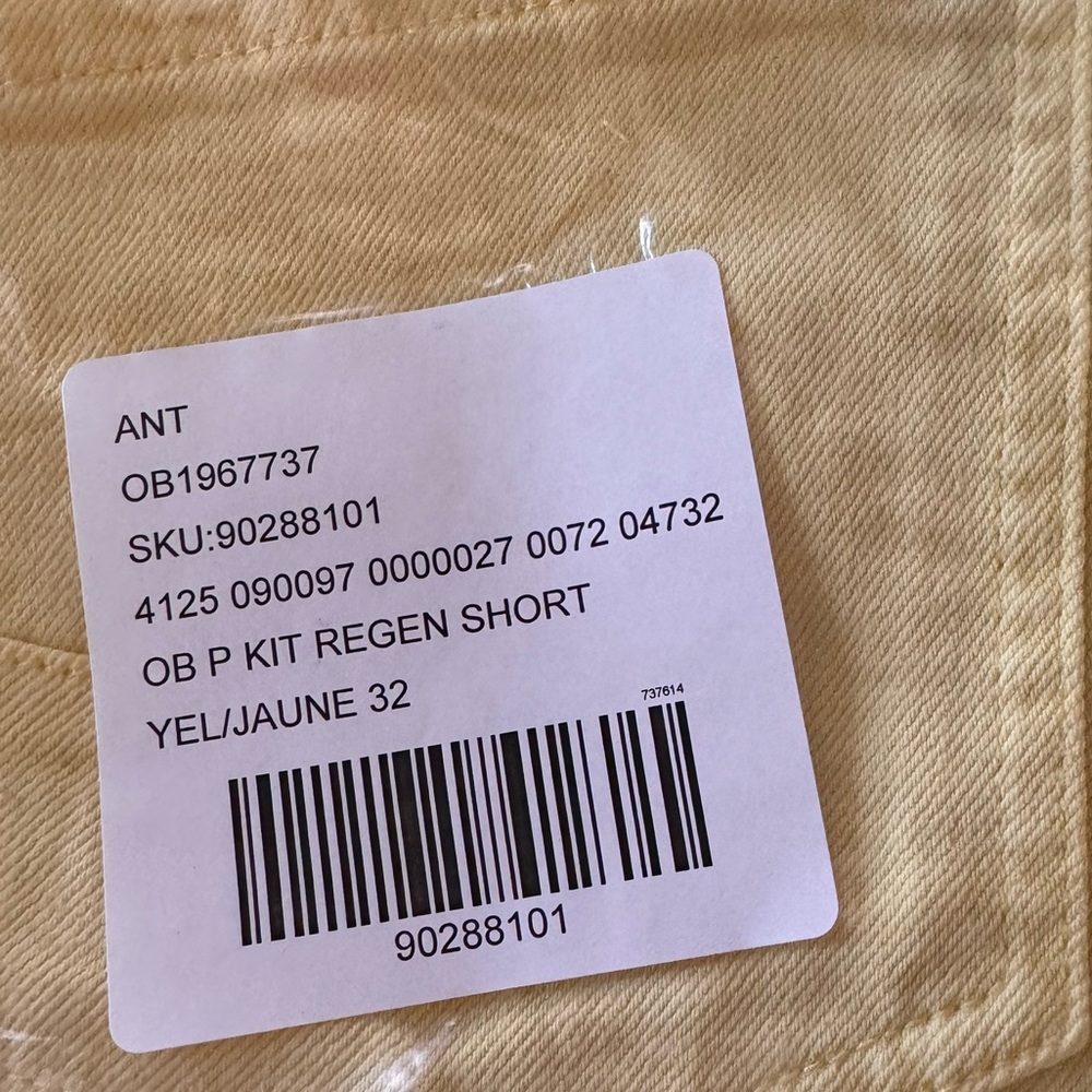 Anthropologie The Kit Regenerative Cotton Shorts by Pilcro Yellow Butter - Picture 16 of 16